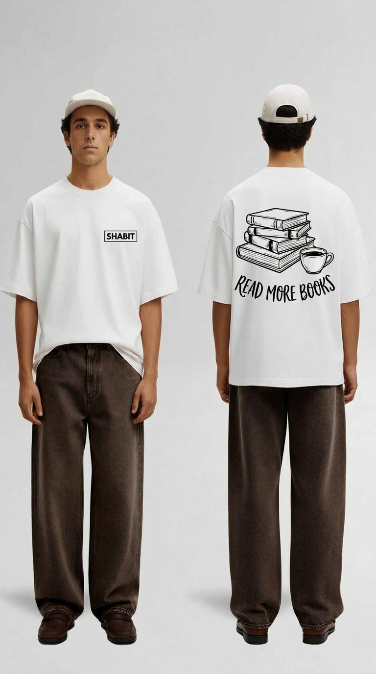 Read More Books Oversized T-Shirt – White