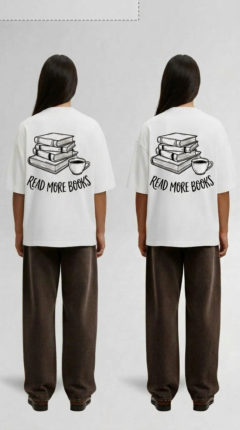 Read More Books Oversized T-Shirt – White
